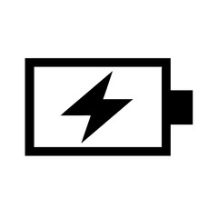 Battery charging icon vector illustration
