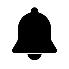 Fototapeta premium Bell on icon vector illustration