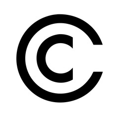 Fototapeta premium Copyright icon vector illustration