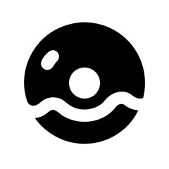 Donut icon vector illustration