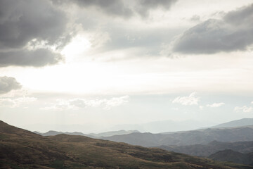 Beautiful landscape on the Caucasus Mountains from Armenia
