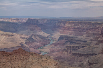  Colorado River. Navajo Point, Desert View Drive Grand Canyon National Park.  Arizona

