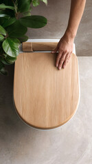 Minimalist Wooden Toilet Seat 