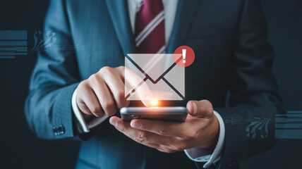 Urgent Email Notification Alerting User to Important Message Requiring Immediate Attention for Timely Response and Action in Business Communication