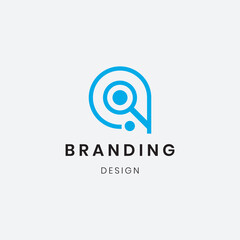
Branding logo letter "A" and "EHI' design