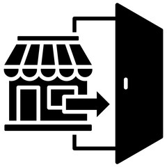 Market Entry Strategy Icon