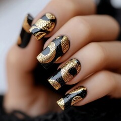 Elegant Elongated Manicure Styles in Diverse Designs and Colors