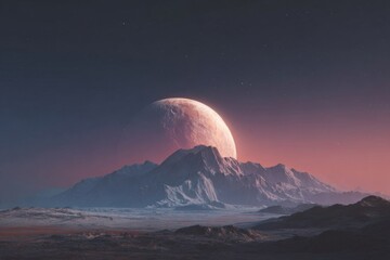 sunrise over the mountains
