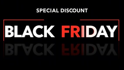 Fototapeta premium Black Friday Sale Promotion with Text
