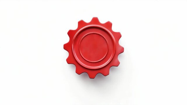 A red QR code seal with a unique circular pattern. Used for product authentication, branding, and customization.