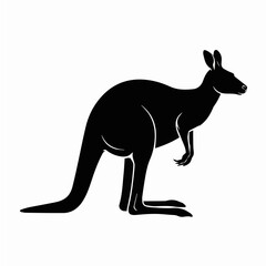 Kangaroo Silhouette – Iconic Australian Wildlife in Minimalist Form