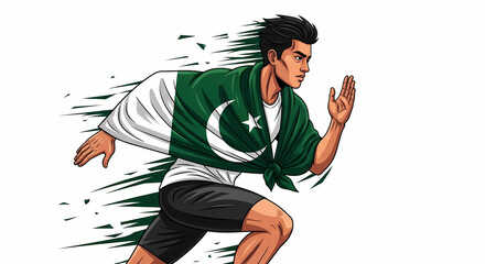 Pakistani Athlete: Speed, Strength, National Pride