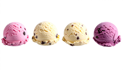 Indulge your sweet tooth with delicious colorful scoops of creamy ice cream perfection for a refreshing treat