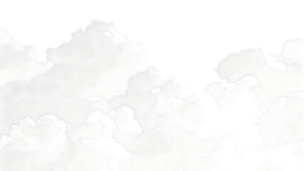 Obraz premium Fluffy white clouds isolated on a transparent background