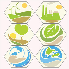 environment management vector set