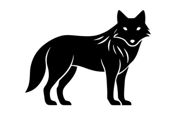 Obraz premium wolf vector icon