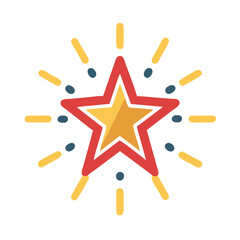 glowing christmas star icon design. christmas related icon.