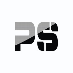 PS Letter Initial Logo Design Template Vector Illustration