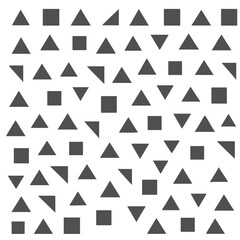 Yellow triangular arrow warning sign vector for seamless geometric pattern design