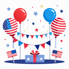Obraz premium fourth of july fireworks