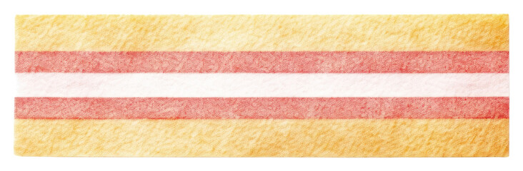 Fototapeta premium PNG Washi tape adhesive strip pattern white background rectangle.