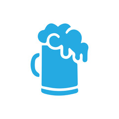 Oktoberfest icon with simple and bold shapes