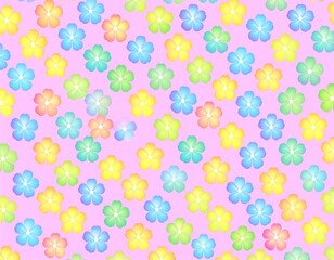 Pastel flower pattern