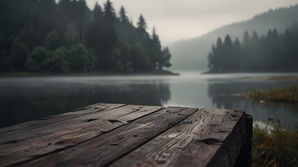 Naklejka premium Peaceful Lake in the Mountains at Sunrise