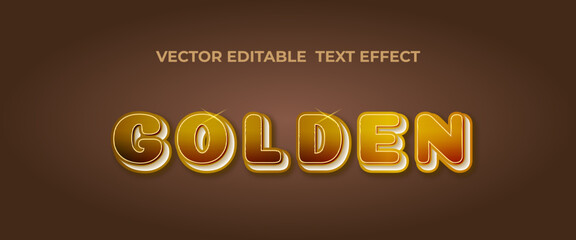 Royal golden 3d text style text effect