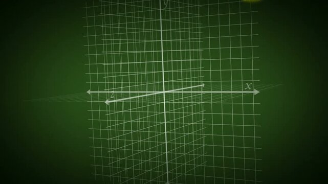 Dynamic Lorenz attractor visualizes chaos theory on a grid, perfect for math education or science presentations