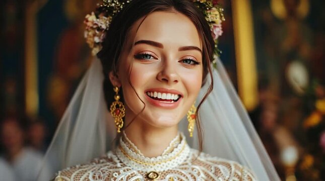 Beautiful Bride Full Body Portrait - Wedding Fashion Video