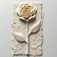 Single Rose Emoji — Elegant Red Rose Floral Illustration
