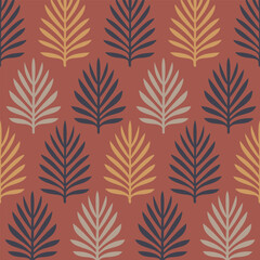 "Stylized Leaf Pattern Design"