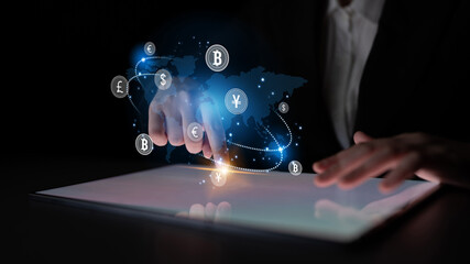 Global currency exchange enables seamless money transfer through currency, exchange, and global systems for decentralized international financial connection Latch