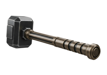 Mjolnir hammer of thor isolated on transparent background