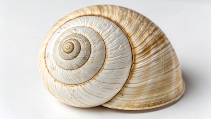 snail shell isolated on white