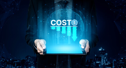Cost reduction and cost saving through digital transformation, business cost optimization, operational cost reduction, financial saving, and resource efficiency strategies for business success. Spline
