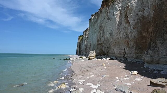 Strand bei Saint-Pierre-en-Port, Normandie