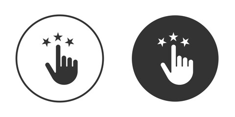 Customer feedback icon vector illustration solid. vector logo template in trendy flat style