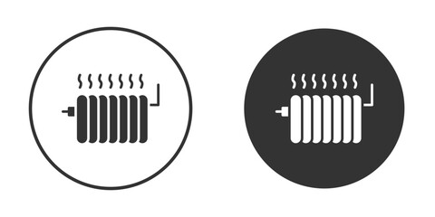 Radiator icon vector illustration solid. vector logo template in trendy flat style