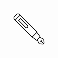 ink pen icon sign vector