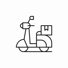 moped bike icon sign vector