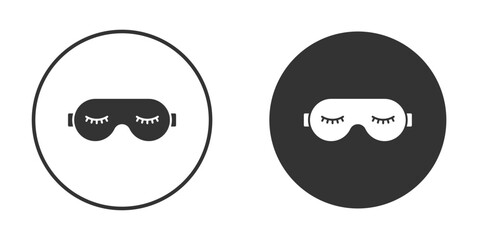 Eye mask icon vector illustration solid. vector logo template in trendy flat style