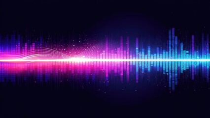 Abstract sound wave graphic