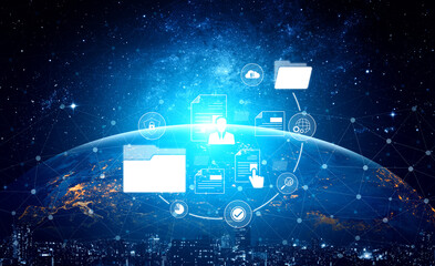 Document management system for secure file storage, organized access, and efficient digital...