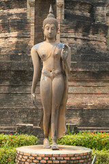 statue of Buddha in the Sukhothai historical park
