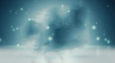 Blue sky with soft clouds and abstract light background