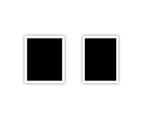 Black Picture Frames with Color Tape Mockup