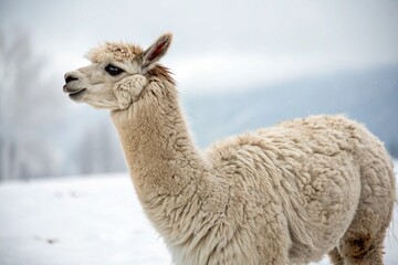 Obraz premium llama in the zoo
