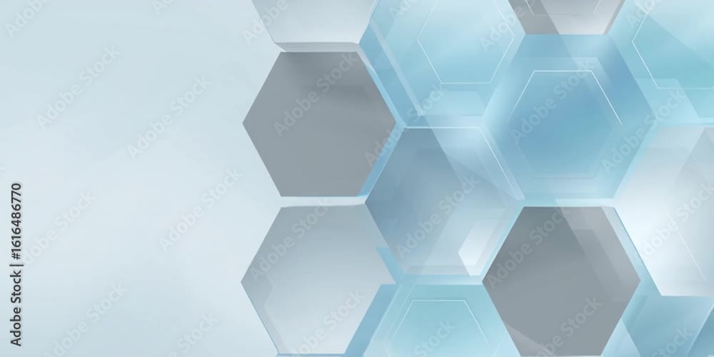 Wall mural abstract background with light blue and white geometric shapes an abstract pattern of light gray and